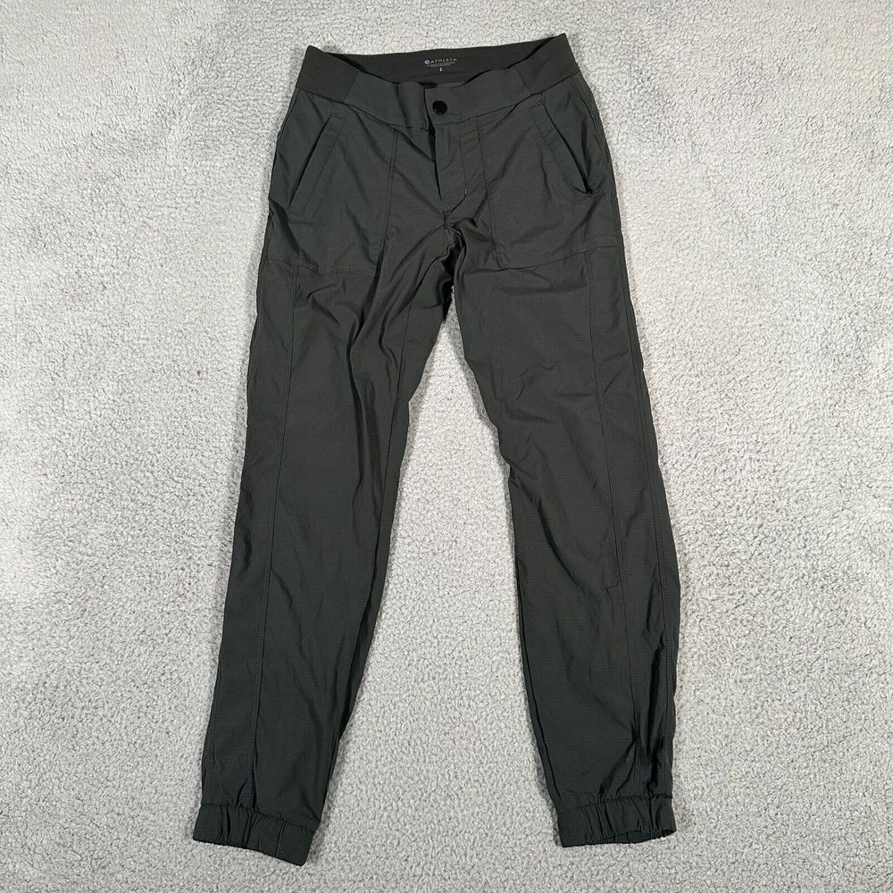Athleta Pants Womens Size 2 Dark Green Trekkie Jogger 2.0 Stretch Active Outdoor